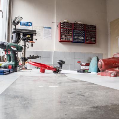 maintenance and workshop work area