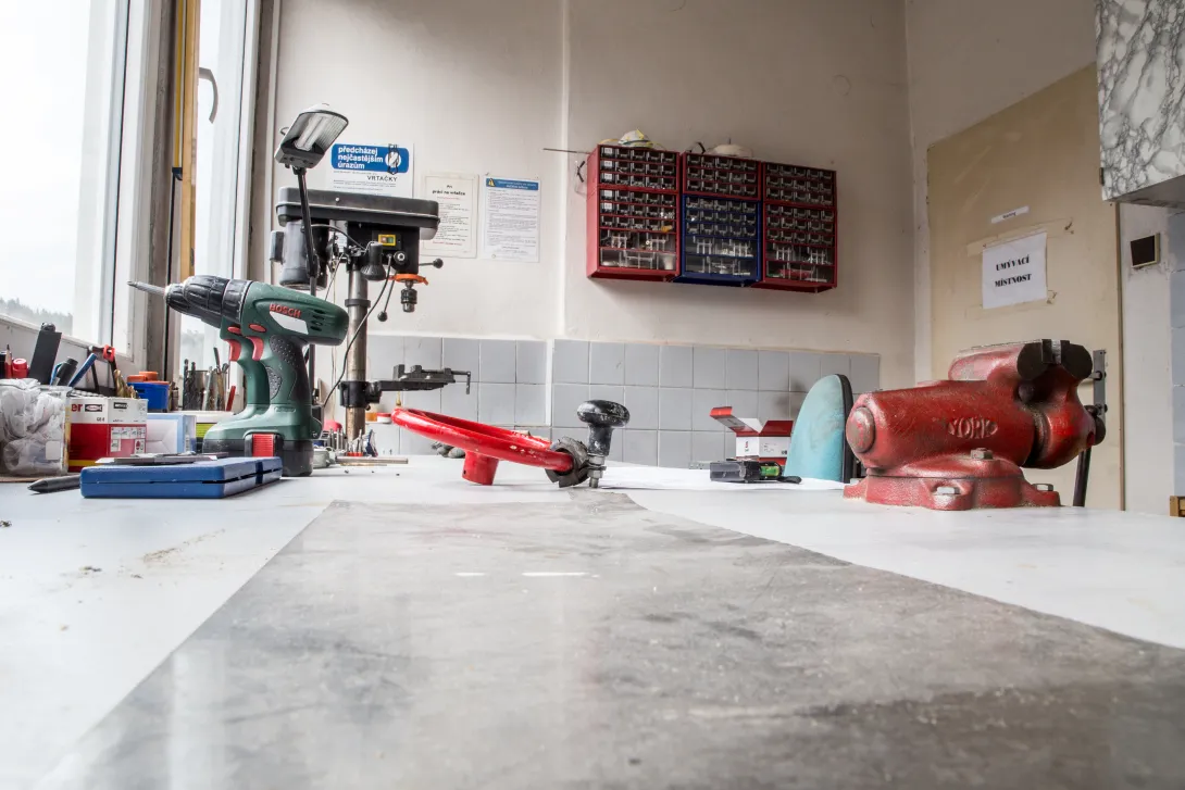 maintenance and workshop work area